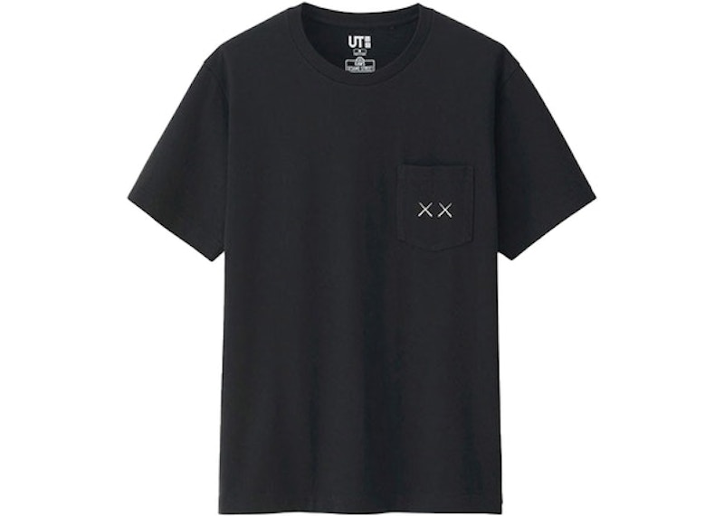 KAWS x Uniqlo x Sesame Street XX Pocket Tee (Japanese Sizing) Black