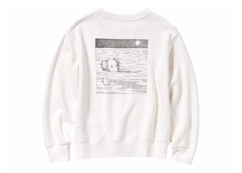 KAWS x Uniqlo Youth Longsleeve Sweatshirt (Asia Sizing) Off White