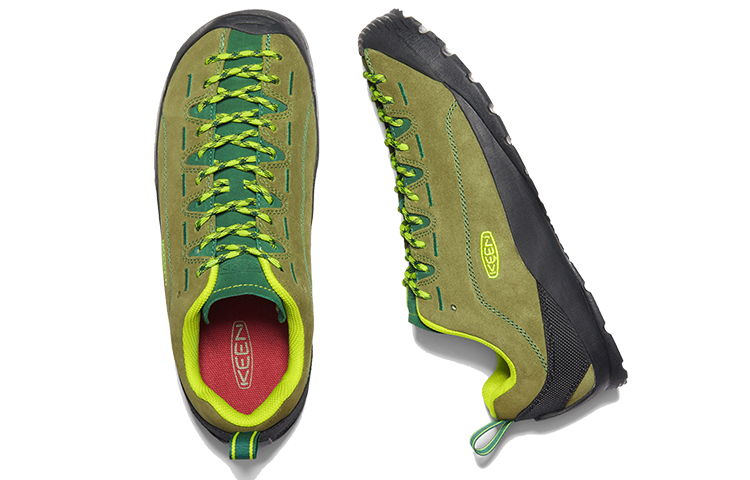 Shop KEEN Jasper 露營保暖防滑耐磨徒步戶外功能鞋 橄欖綠