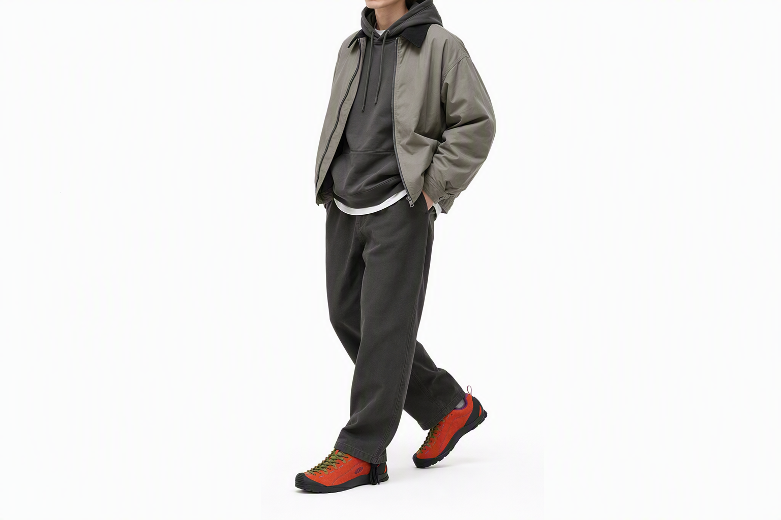 Order KEEN Jasper 減震防滑 低筒 戶外功能鞋 男款 紅綠色