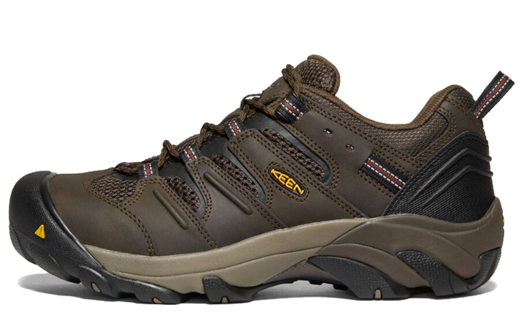 KEEN Lansing Low 'Steel Toe Deep Brown'