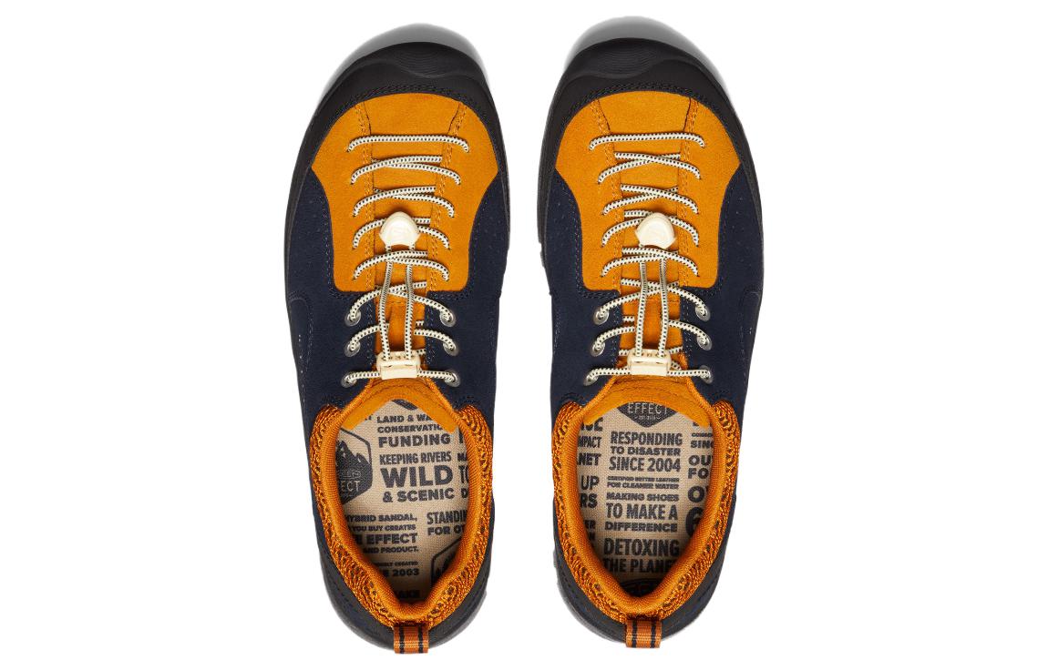 Shop KEEN 舒適百搭氣質 防滑耐磨 低幫 戶外功能鞋 男款 黃藍色