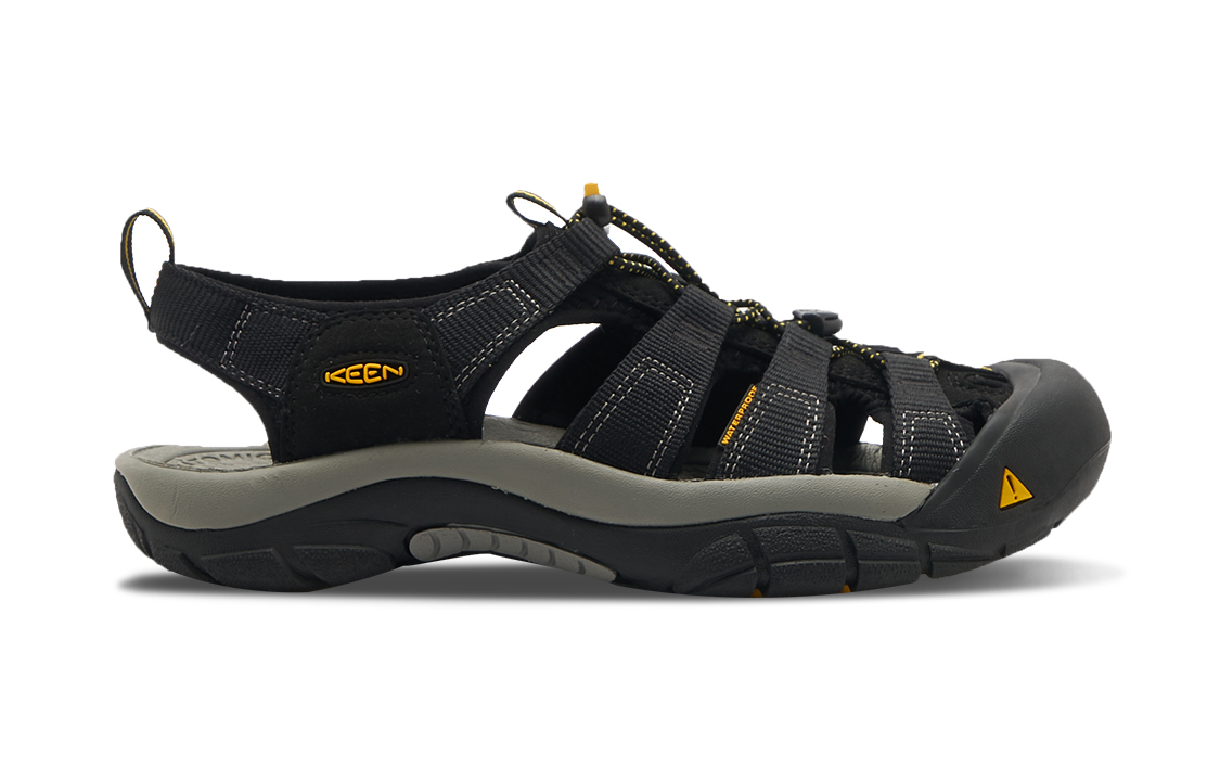 Lookbook KEEN Newport H2 戶外休閒低幫防滑耐磨透氣運動涼鞋溯溪鞋 男款 黑色/墨綠色
