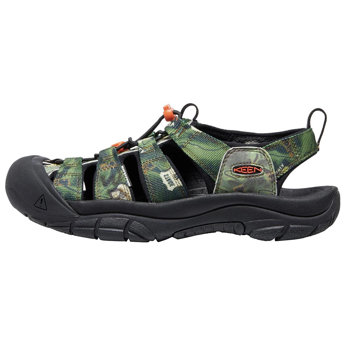 KEEN Birkenstock Lutry Premium Suede Eggshell 'Green' 1026346