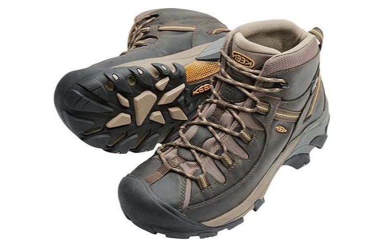 Lookbook KEEN Targhee II MID WP 'Brown Comfort' Sepatu Bot Pendakian Pria 1002375