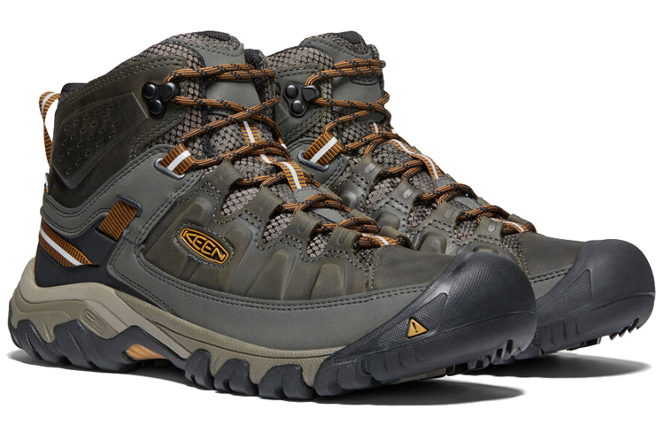 KEEN Targhee III Waterproof Mid Black Olive Golden Brown 'Green' 圖 2