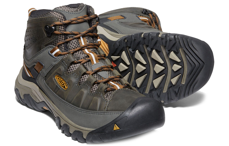 KEEN Targhee III Waterproof Mid Black Olive Golden Brown 'Green' 圖 4