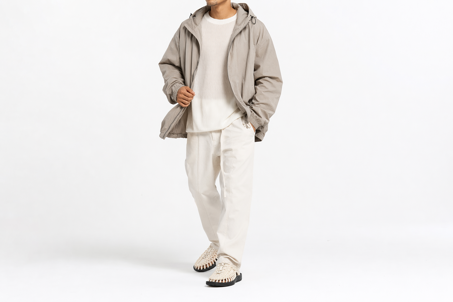 Order KEEN UNEEK 潮流戶外休閒防滑簡約涼鞋溯溪鞋 男款 白色