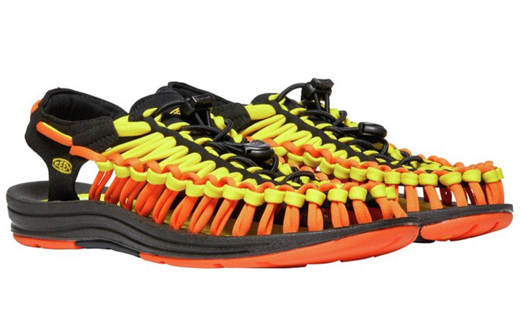 KEEN Uneek Collaboration Sandals 'Black Yellow Flame' 圖 2