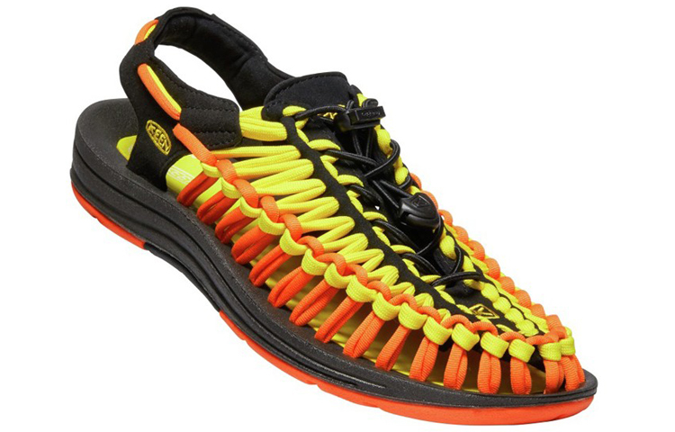 KEEN Uneek Collaboration Sandals 'Black Yellow Flame' 圖 3