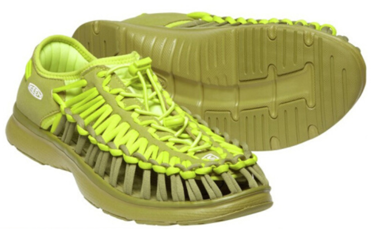 Shop KEEN Uneek O2 'Moss Bright Yellow' 1020810