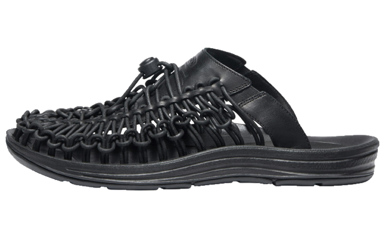 KEEN UNEEK PRM Leather Slide 'Black' 圖 2