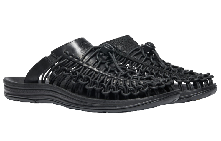 KEEN UNEEK PRM Leather Slide 'Black' 圖 4
