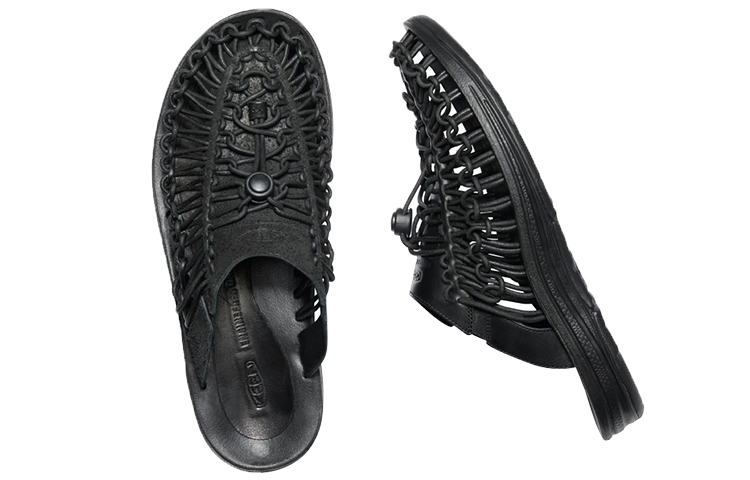 KEEN UNEEK PRM Leather Slide 'Black' 圖 5