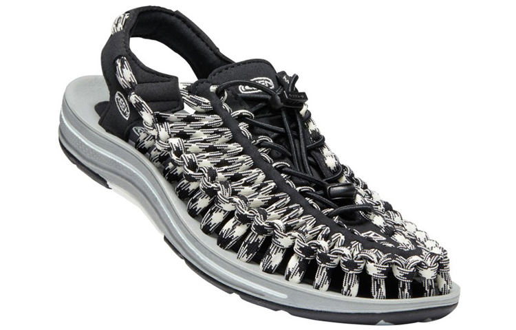 Lookbook KEEN Uneek 涼鞋 黑灰白色