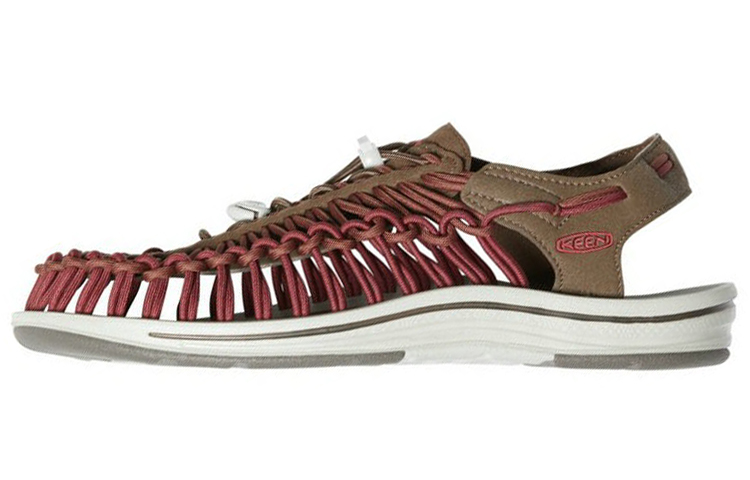 KEEN Uneek Sandals 'Dark Brown Brick Red' 1020784