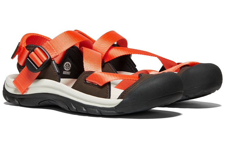 Lookbook KEEN Zerraport II系列 溯溪鞋 簡約舒適 戶外運動涼鞋 男款 橙色