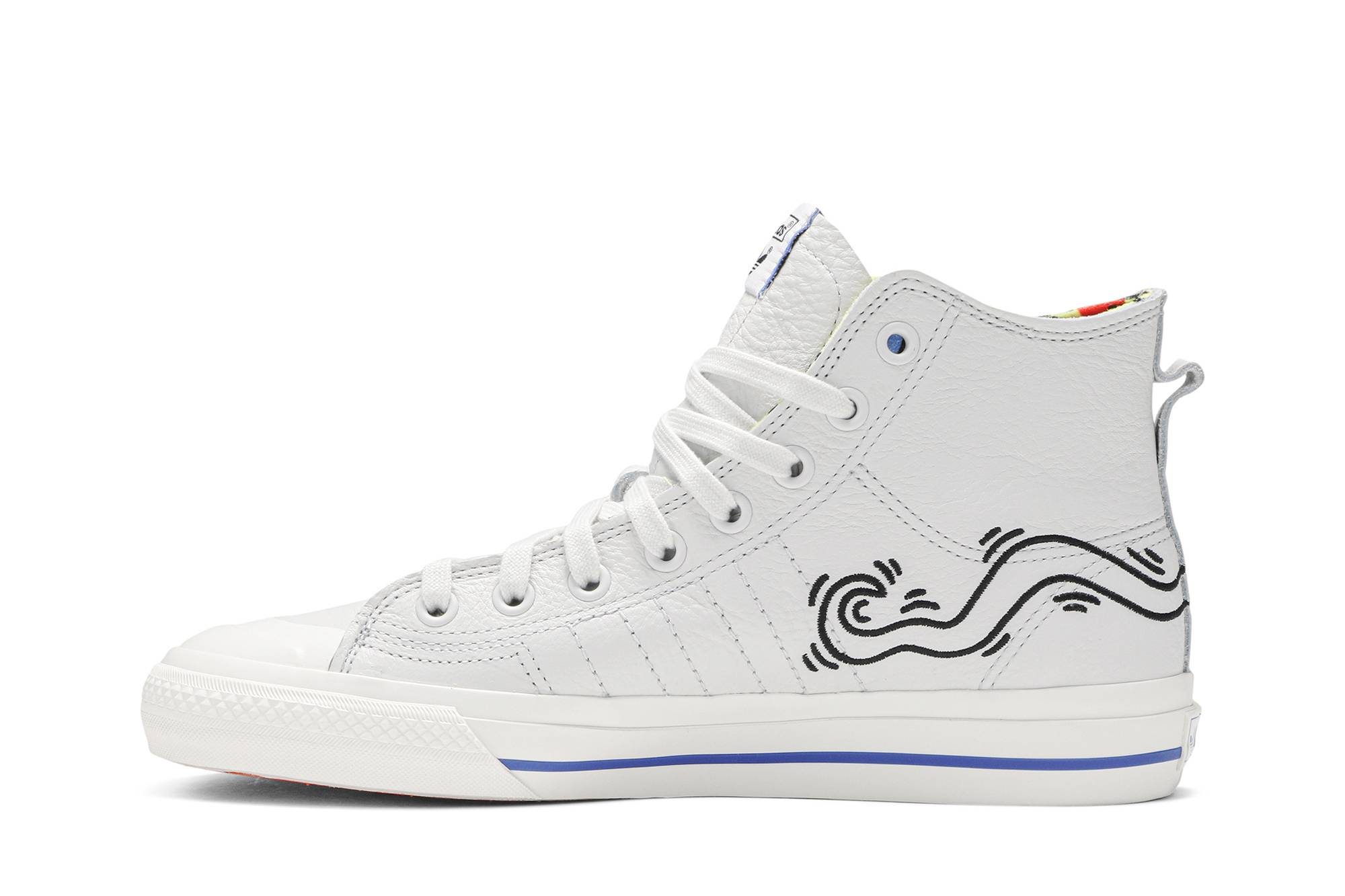 Lookbook Keith Haring x adidas Nizza High RF 'Pop Art' Sepatu Sneakers EE9297