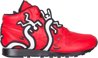 Keith Haring x Reebok Classic Leather Mid LUX 'Techy Red' V53698 Keith Haring x Reebok Classic Leather Mid LUX 'Techy Red' V53698
