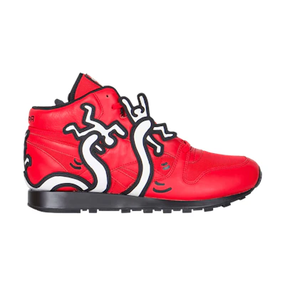 Keith Haring Reebok Classic Leather Mid LUX 'Techy Red'