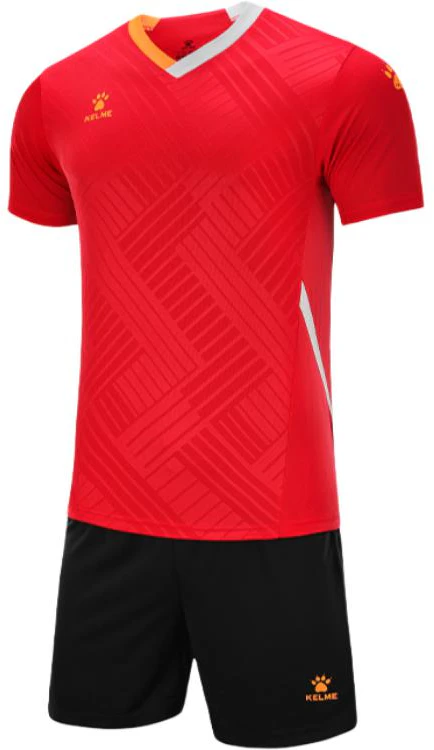 kelme-colorblock-breathable-short-sleeve-t-shirt-and-mid-waist-football-shorts-8251-zb-1005