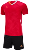 Kelme Colorblock Breathable Short Sleeve T-Shirt & Mid-Waist Football Shorts. 8251ZB1005 Kelme Colorblock Breathable Short Sleeve T-Shirt & Mid-Waist Football Shorts. 8251ZB1005