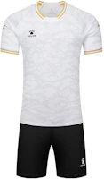 Kelme Colorblock Logo Print Short Sleeve Tee & Breathable Soccer Shorts Unisex Set 8451ZB1253 Kelme Colorblock Logo Print Short Sleeve Tee & Breathable Soccer Shorts Unisex Set 8451ZB1253