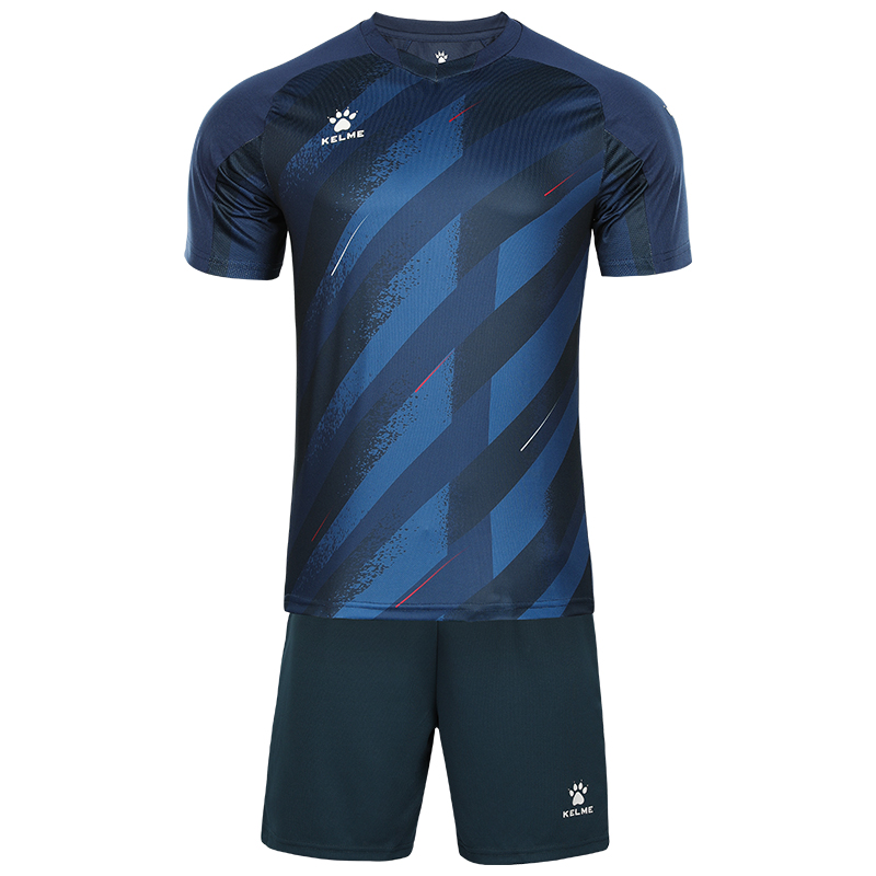 Kelme Customizable Logo Print V-Neck Comfortable Soccer Training Set Unisex 8151ZB1005