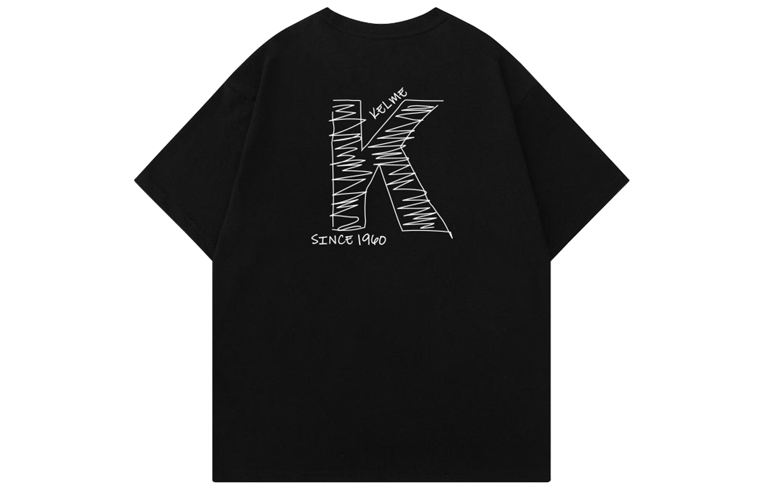 KELME Graffiti Print Breathable Casual Sports Unisex Crewneck T-Shirt 9427TX1078