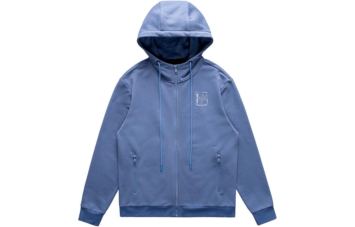 Kelme Hooded Comfortable Letter Print Long Sleeve Jacket 6137WT1016