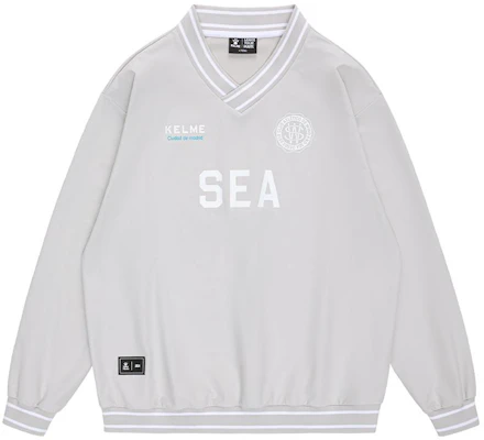 Kelme x WIND AND SEA 字母印花V领套头卫衣 9314TX1019 Buy Kelme x WIND AND SEA 字母印花V领套头卫衣 9314TX1019