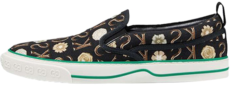 GUCCI 古馳 Tennis 1977系列 藝術家Ken Scott印花板鞋 黑色 Buy GUCCI 古馳 Tennis 1977系列 藝術家Ken Scott印花板鞋 黑色