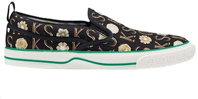 GUCCI 古馳 Tennis 1977系列 藝術家Ken Scott印花板鞋 黑色 Order GUCCI 古馳 Tennis 1977系列 藝術家Ken Scott印花板鞋 黑色