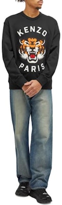KENZO Sweatshirt Hitam Lengan Panjang Motif Animal Print FE68SW1064MF-99J Lookbook KENZO Sweatshirt Hitam Lengan Panjang Motif Animal Print FE68SW1064MF-99J