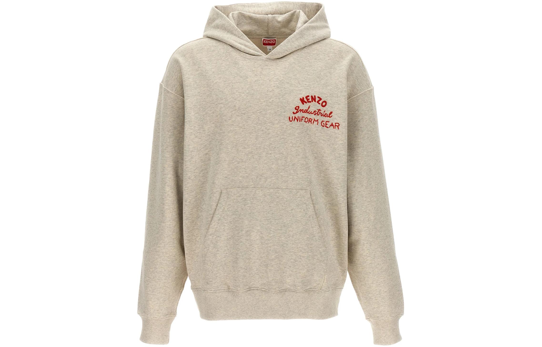 KENZO  Beige Hoodie with Letter Print Long Sleeves. FE55SW1764MF-93 圖 2