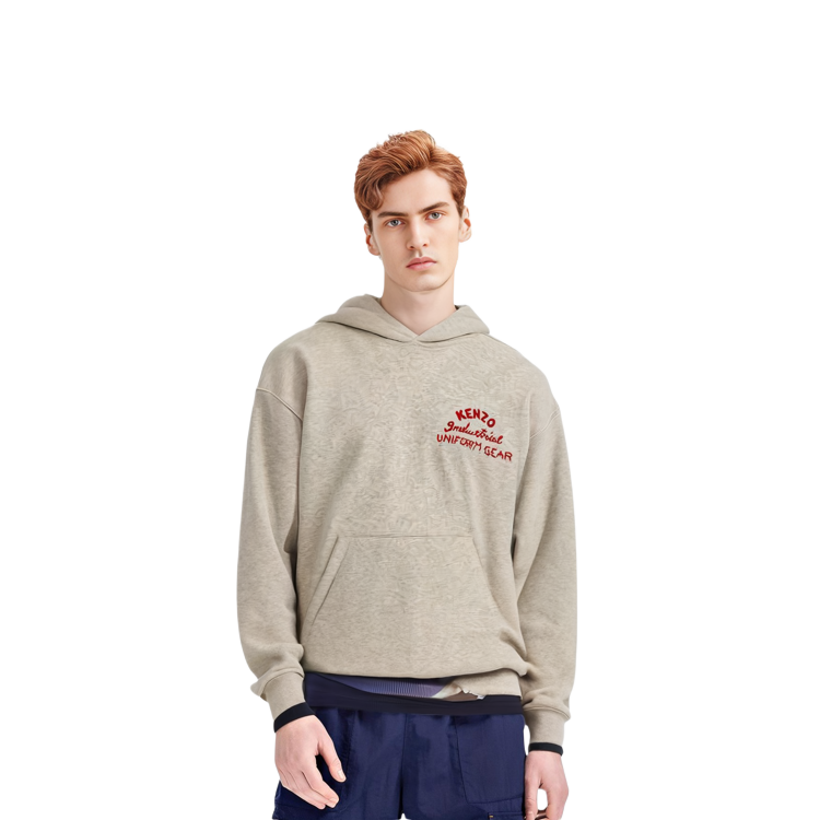 KENZO  Beige Hoodie with Letter Print Long Sleeves. FE55SW1764MF-93 圖 5