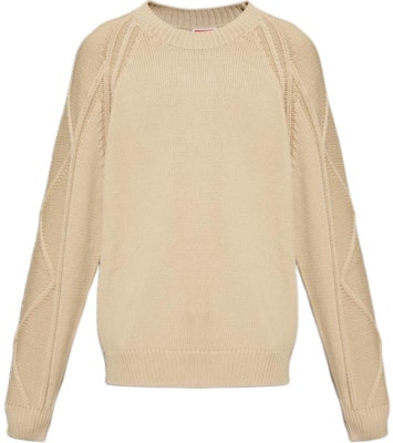 KENZO Beige Solid Knit Crewneck Sweater Lengan Panjang. FE65PU4813CF-11 Buy KENZO Beige Solid Knit Crewneck Sweater Lengan Panjang. FE65PU4813CF-11