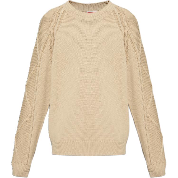 Order KENZO Beige Solid Knit Crewneck Sweater Lengan Panjang. FE65PU4813CF-11