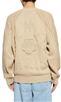 KENZO Beige Solid Knit Crewneck Sweater Lengan Panjang. FE65PU4813CF-11 Lookbook KENZO Beige Solid Knit Crewneck Sweater Lengan Panjang. FE65PU4813CF-11