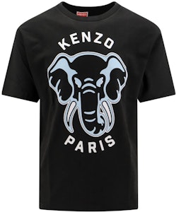 KENZO Camiseta Negra Ajustada con Estampado Animal y Letras FE55TS1894S-G99J Order KENZO Camiseta Negra Ajustada con Estampado Animal y Letras FE55TS1894S-G99J