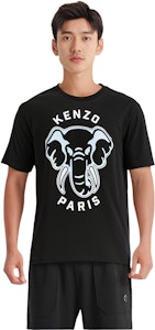 KENZO Camiseta Negra Ajustada con Estampado Animal y Letras FE55TS1894S-G99J Shop KENZO Camiseta Negra Ajustada con Estampado Animal y Letras FE55TS1894S-G99J