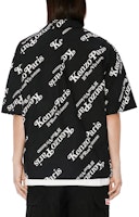 KENZO Kemeja Hitam Kasual Lengan Pendek dengan Butang Huruf. FE55CH1119P4-99 Purchase KENZO Kemeja Hitam Kasual Lengan Pendek dengan Butang Huruf. FE55CH1119P4-99
