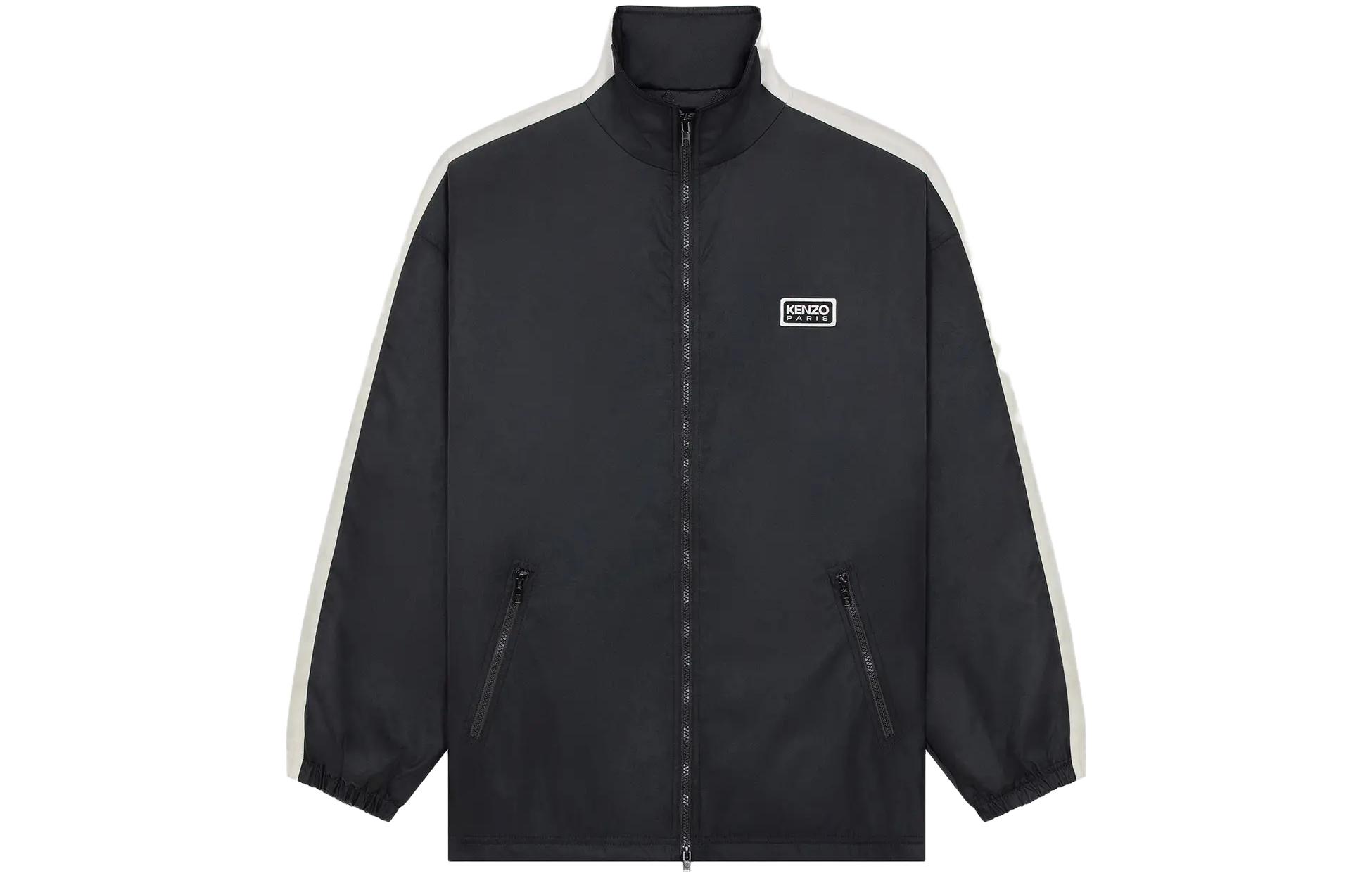 KENZO  Black Colorblock Logo Print Zip-Up Jacket. FE55BL1619OA-99 圖 2
