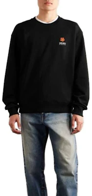 KENZO 黑色棉质刺绣标志贴饰卫衣 1647597313253417 Shop KENZO 黑色棉质刺绣标志贴饰卫衣 1647597313253417