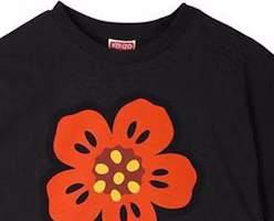 Purchase KENZO Black Crew Neck Logo Print Short Sleeve T-Shirt. 5TS4454-SO