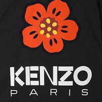 Details for KENZO Black Crew Neck Logo Print Short Sleeve T-Shirt. 5TS4454-SO