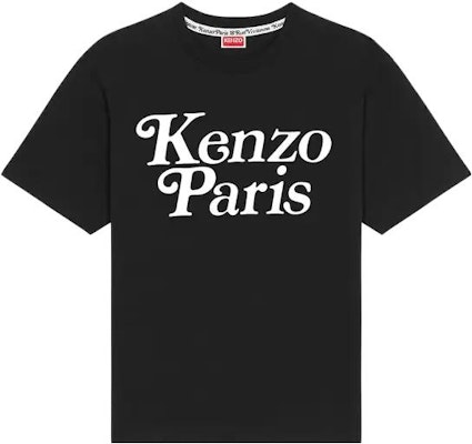 겐조 블랙 크루넥 티셔츠 레터 프린트 디자인. FE55TS1914SY-99J Order 겐조 블랙 크루넥 티셔츠 레터 프린트 디자인. FE55TS1914SY-99J