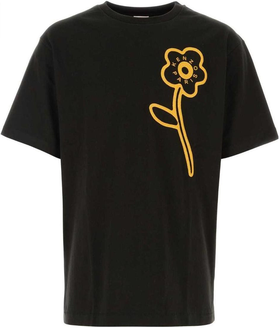 kenzo-black-crewneck-short-sleeve-t-shirt-with-letter-print-fd-65-ts-1144-si-99