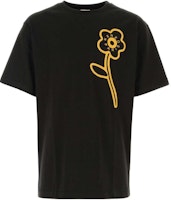 KENZO Black Crewneck Short Sleeve T-Shirt with Letter Print. FD65TS1144SI-99 KENZO Black Crewneck Short Sleeve T-Shirt with Letter Print. FD65TS1144SI-99