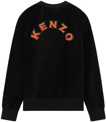 KENZO Black Crewneck Sweatshirt with Letter Print Long Sleeves FD65SW1044MX-99J Lookbook KENZO Black Crewneck Sweatshirt with Letter Print Long Sleeves FD65SW1044MX-99J